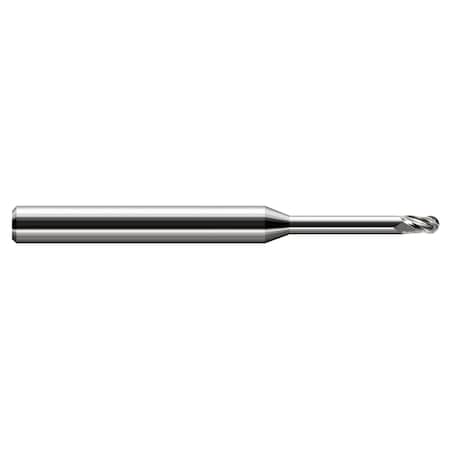 Harvey Tool Miniature End Mill - Ball - Long Reach, Stub Flute 801412